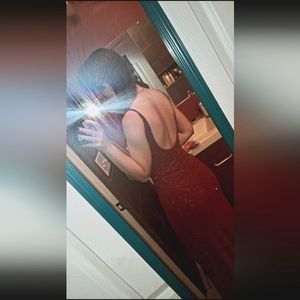 City Triangle burgundy Prom Dress Size 3